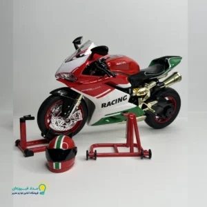 ماکت موتورسیکلت دوکاتی دودزا (همراه با کلاه کاسکت)